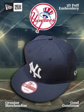 NEW ERA 9Fifty New York Yankees Snapback with Embroidered Patch on Back